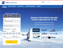 Tablet Screenshot of porterairline.net